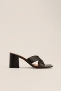 NA-KD Shoes Basic kryssede mules - Black