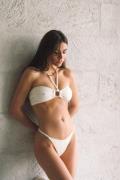 NA-KD Swimwear Bikinitruse med tynne stropper - Offwhite