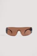 NA-KD Accessories Kantløse solbriller - Brown