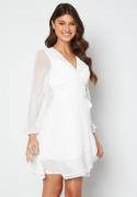 Bubbleroom Occasion Kaira chiffon dress White 46