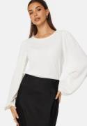 BUBBLEROOM Puff Long Sleeve Blouse Offwhite 3XL