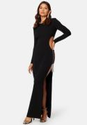 Bubbleroom Occasion Super cut out  Bejewelled Gown Black S