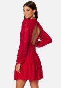 BUBBLEROOM Blanca lace dress Red 46