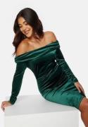 BUBBLEROOM Sofielle Velvet Dress Dark green L