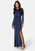 Bubbleroom Occasion Meniva Sparkling Gown Dark blue L