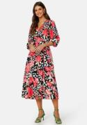 Object Collectors Item Limone L/S Midi Dress Hot  AOP:Flower 38