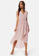 Bubbleroom Occasion High-Low Chiffon Dress Dusty pink 44