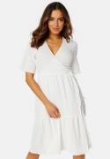 BUBBLEROOM Krystal wrap dress Offwhite 2XL