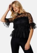 BUBBLEROOM Smilla Lace Blouse Black 44