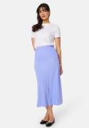 Pieces Pcfranan HW Midi Skirt Blue-lilac L