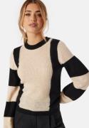 Object Collectors Item Objoni L/S knit pullover Black Detail:Sandshe X...
