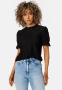 VILA Vikawa S/S Flounce Top Black XXL