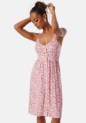BUBBLEROOM Short Floral Strap Dress Pink/Floral XL