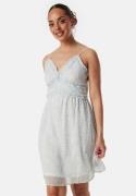 VERO MODA Vmsmilla singlet V frill dress White/Blue/Floral S