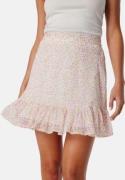 VERO MODA Vmsmilla high waist short skirt White/Pink/Floral L