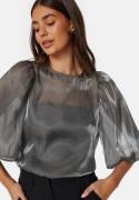 BUBBLEROOM Shimmer Blouse Grey M