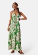 ONLY Onlalma life poly chole long dress Green/Patterned M