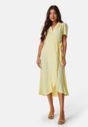 John Zack Short Sleeve Wrap Dress Lemon XXL (UK18)