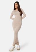 BUBBLEROOM Soft Modal Maxi Dress Nougat S