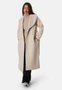 BUBBLEROOM Shawl Collar Coat Sand M