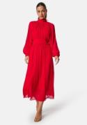 Bubbleroom Occasion Structured Bow Midi Dress Red 42