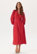 BUBBLEROOM Wrap Dress Dark red 34