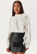 VERO MODA Vmbailey Ls Frill Top Wvn Snow White XS