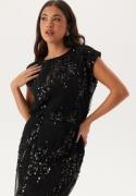 BUBBLEROOM Sequin Mesh Top Black S