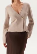 VILA Vizarah Knit Cardigan Natural Melange S