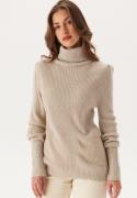 VILA Vilou New Rollneck L/S KNIT TO Feather Gray S