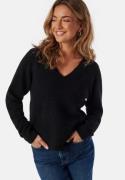 SELECTED FEMME Slflulu New Ls Knit V-neck B Black M