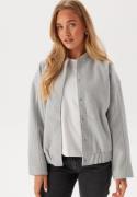 VILA Visille Oversize Bomber Jacket Light Grey Melange 42