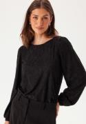 VILA Viadele O-neck L/S TOP TOP Top Black Beauty S