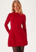 Bardot Delphi Long Sleve Mini Dress 191663 Deep Red 44(UK16)