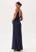 Bubbleroom Occasion Waterfall Mermaid Gown Dark blue 40