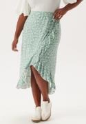 Happy Holly Selima Frill Wrap Skirt Green/Floral 52/54