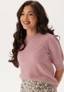 VILA Viril 2/4 SLEEVE O-NECK KNIT T Winsome Orchid Detail:melange M