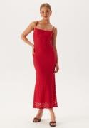 Bardot Adoni mesh midi dress 171564 Fire Red 38(UK10)