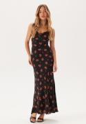 Bardot Monroe Cowl Neck Maxi Dress 194008 Black Floral 38(UK10)