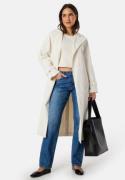 BUBBLEROOM Belted Midi Trenchcoat Winter white 48