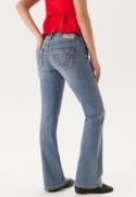 True Religion Becca Mid Rise Boot Cut Big T Crushed Lily 29