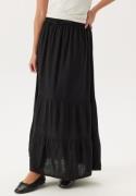 Happy Holly Linen Maxi Skirt Black 36/38