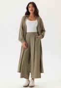 Happy Holly Linen Shirt Dress Khaki green 36/38