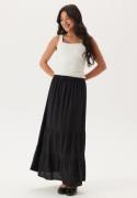 Happy Holly Linen Maxi Skirt Black 52/54