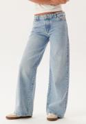 Pieces Pcselma Lw Wide Jeans Lb Light Blue Denim 26/32