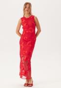 YAS Yasfloree Sl Long Dress Cherry Tomato S