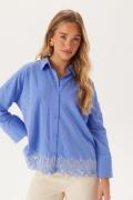 ONLY Onlgraces Tulum Ls Emb Shirt Blue Bonnet Detail:bright Whit M