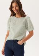 VILA Visonja O-neck S/S TOP/LN TOP/ Silt Green 36