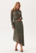 BUBBLEROOM Asymmetric Lace Skirt Dusty green XS