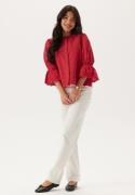 Happy Holly Broderie Anglaise Blouse Red 36/38